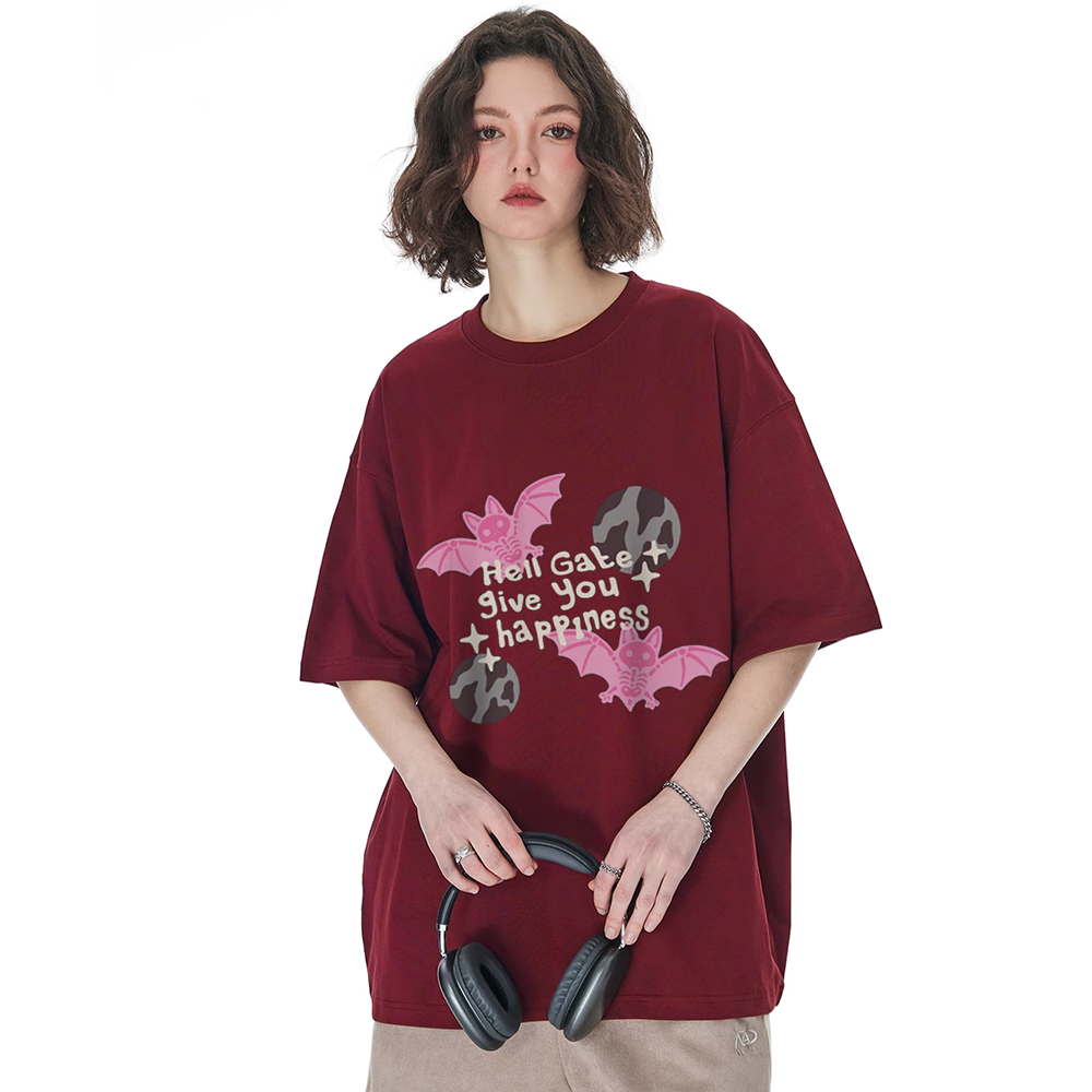 American Skeleton Flying Bat T-shirt