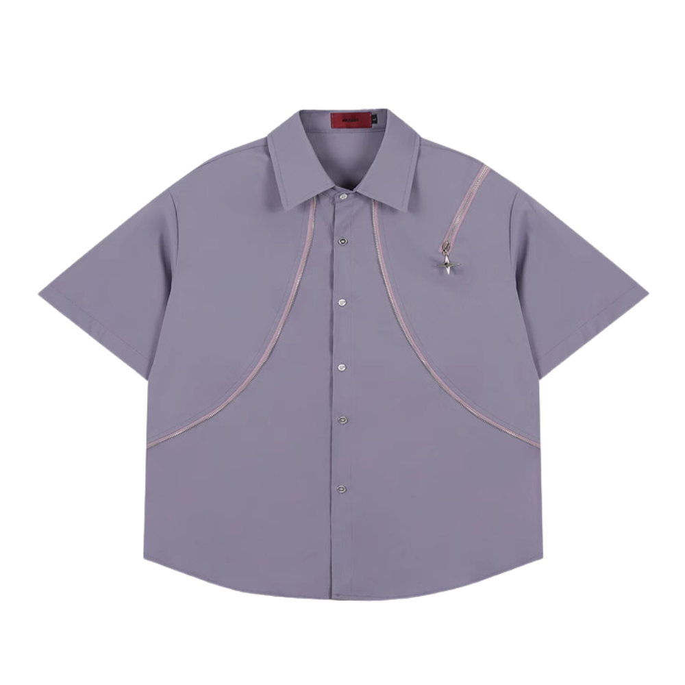 High Street Metal Zip Shirt