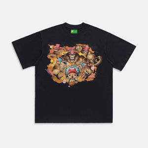 AG®Anime Contrast Elk Washed T-Shirt