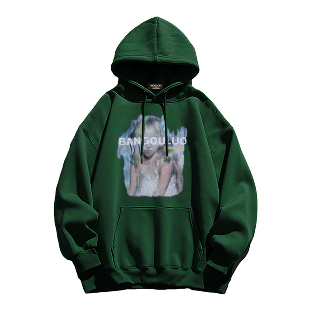 Angel Girl Print Hoodie