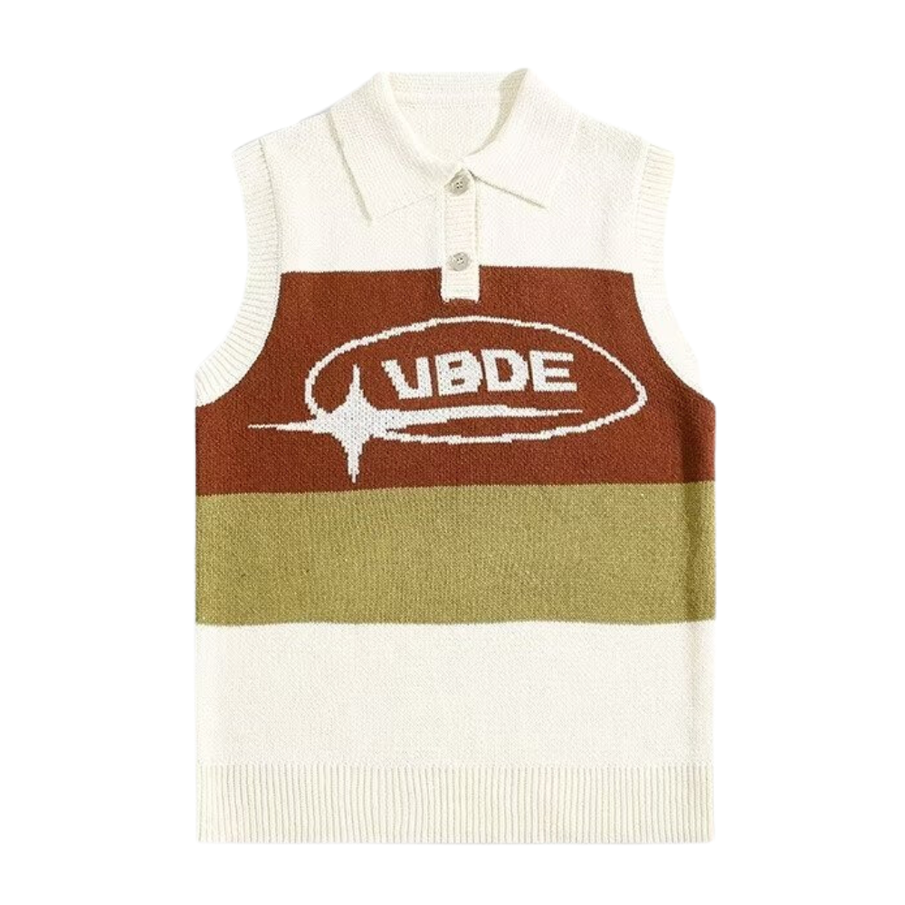 Classic Letter Polo Vest