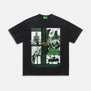 AG® Japanese Anime Hell King Washed T-Shirt