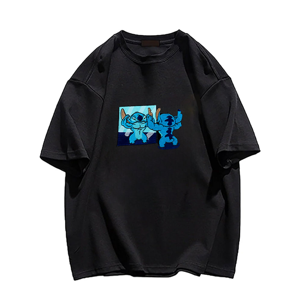 Evokyn Embroidered Mirror Stitch T-Shirt