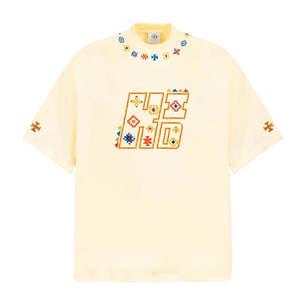 Tribal Code Embroidery T-Shirt