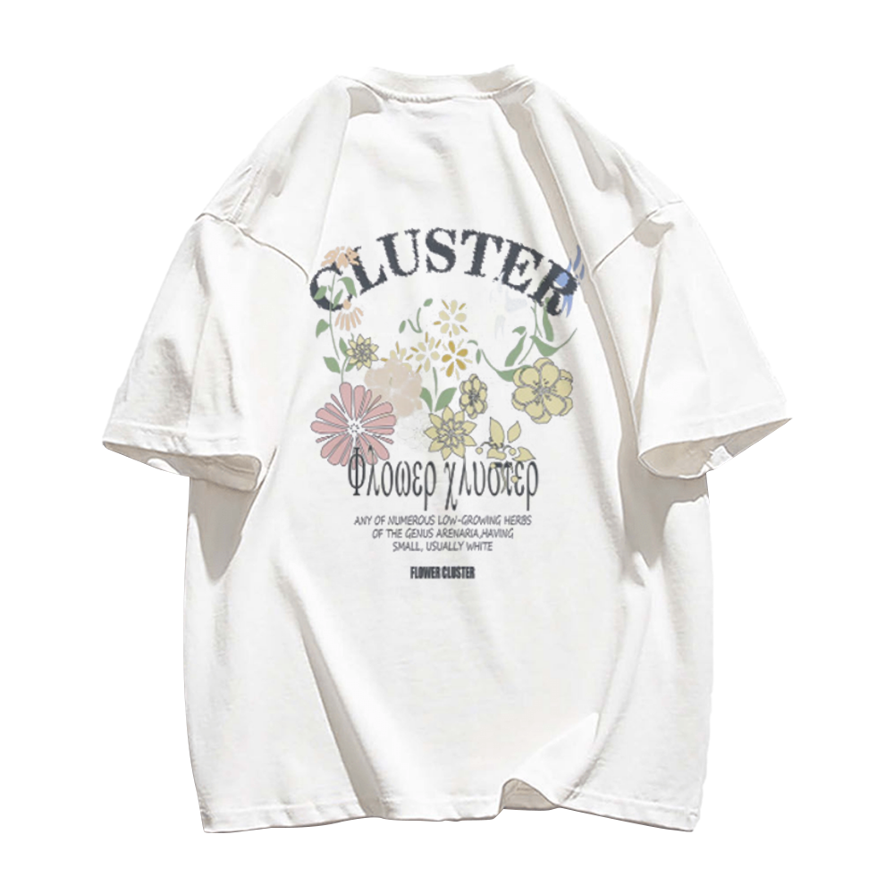 Simple Flower Letters T-Shirt