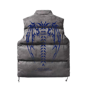 6Kull Bone Wing Suede Vest