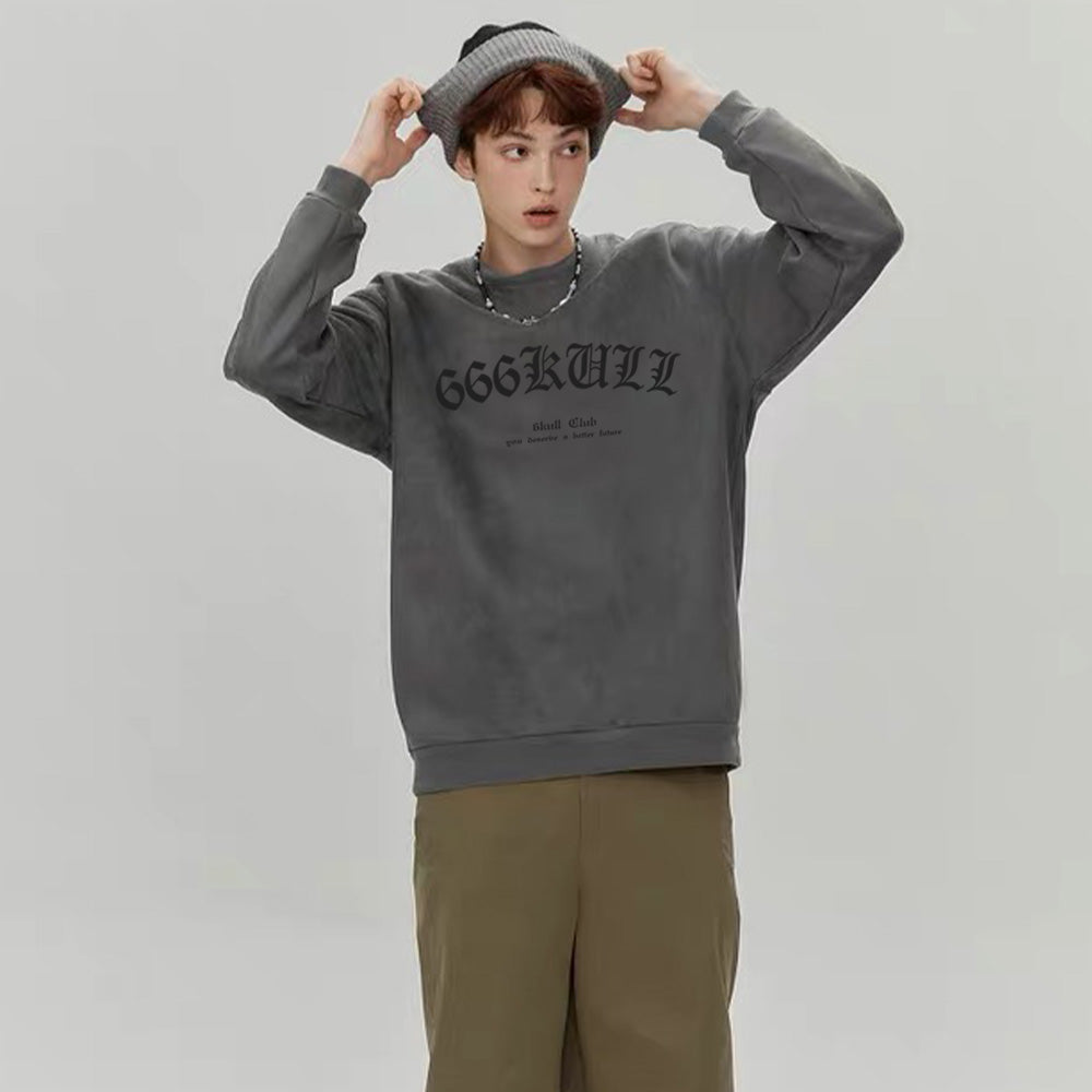 6Kull 666 High Street Suede Sweatshirt