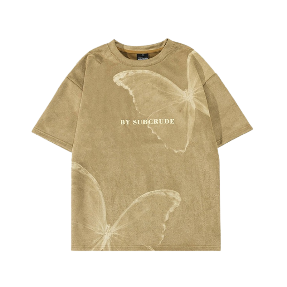 Hight Street Butterfly Suede T-shirt