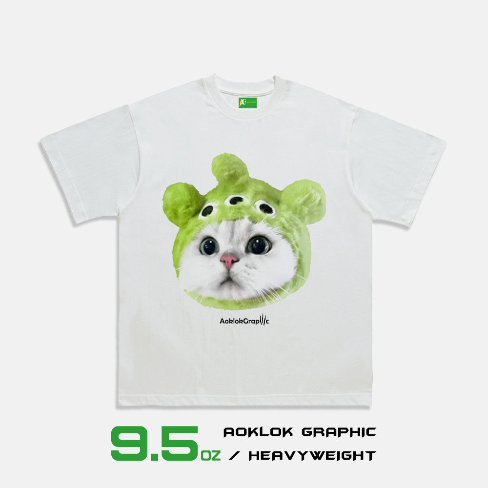 AG®Three-Eyed Hooded Cat T-Shirt