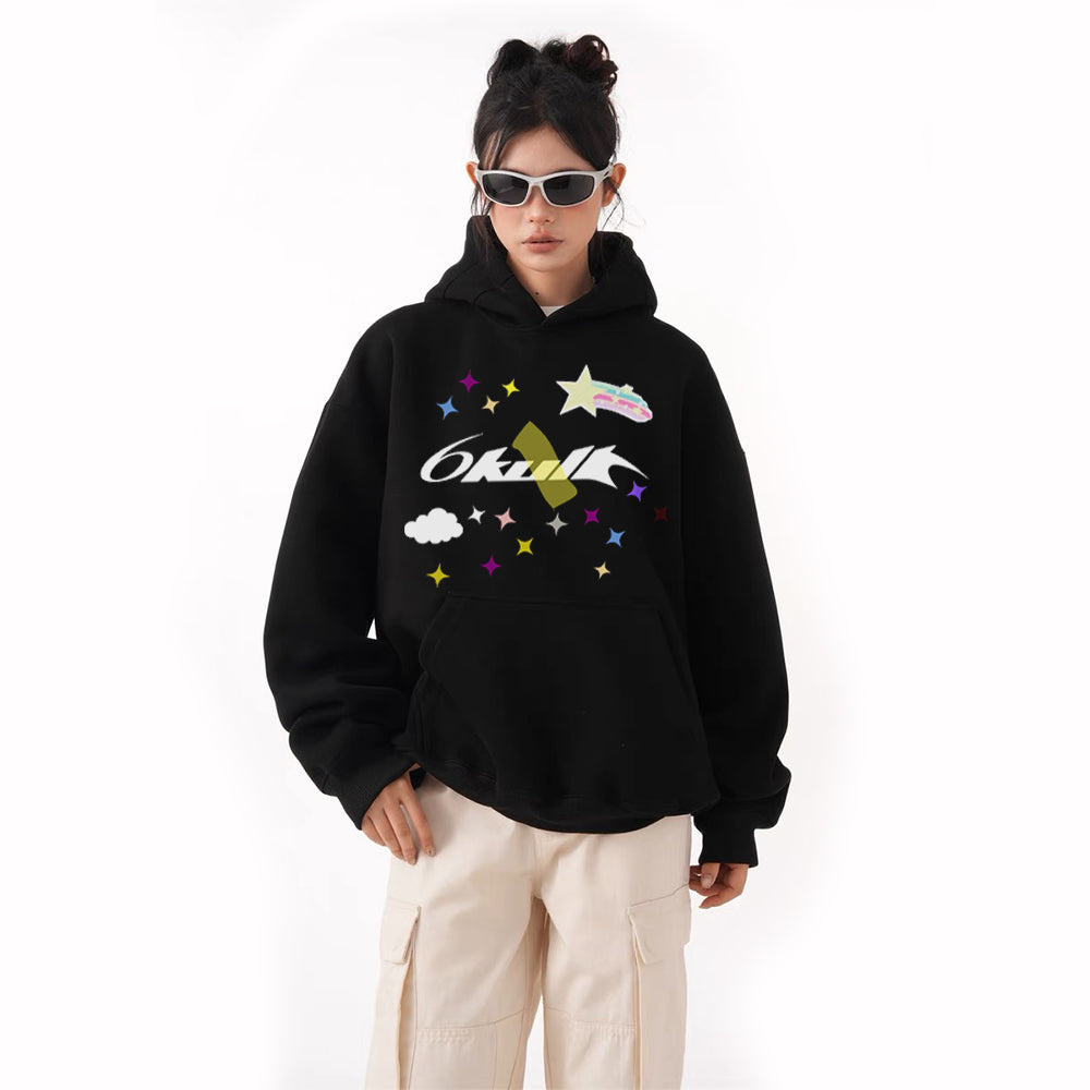6Kull Star Plan Sky Rock Hoodie