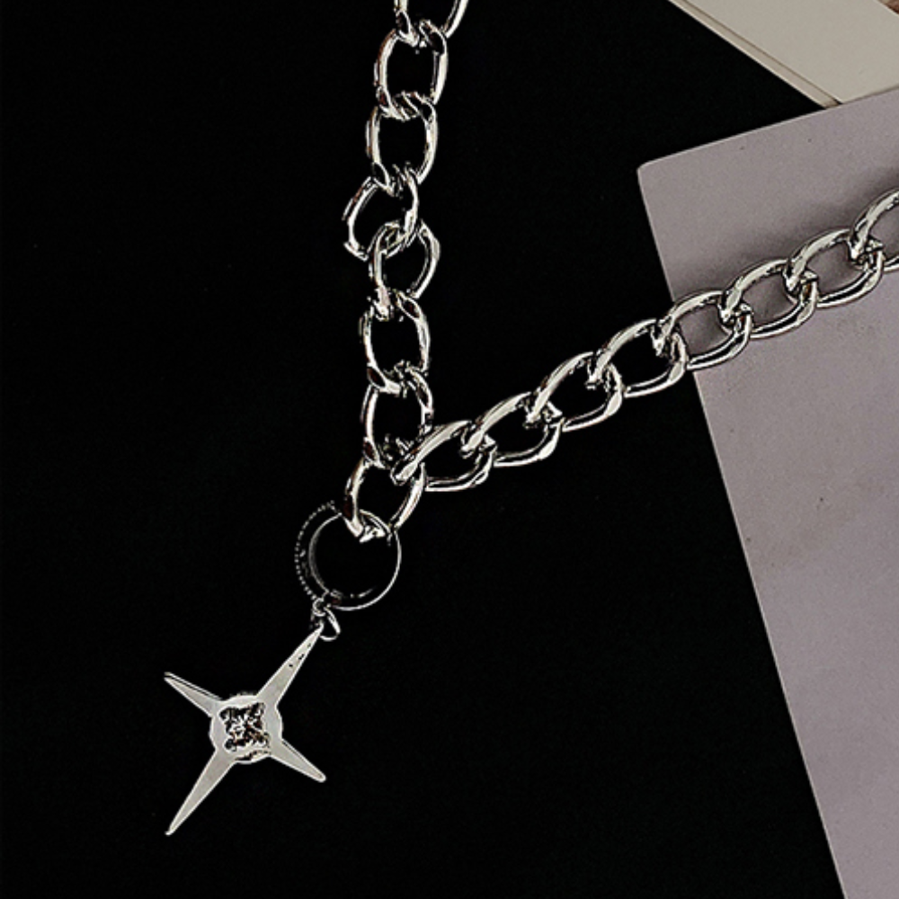 CE | Dark Cross Star Necklace