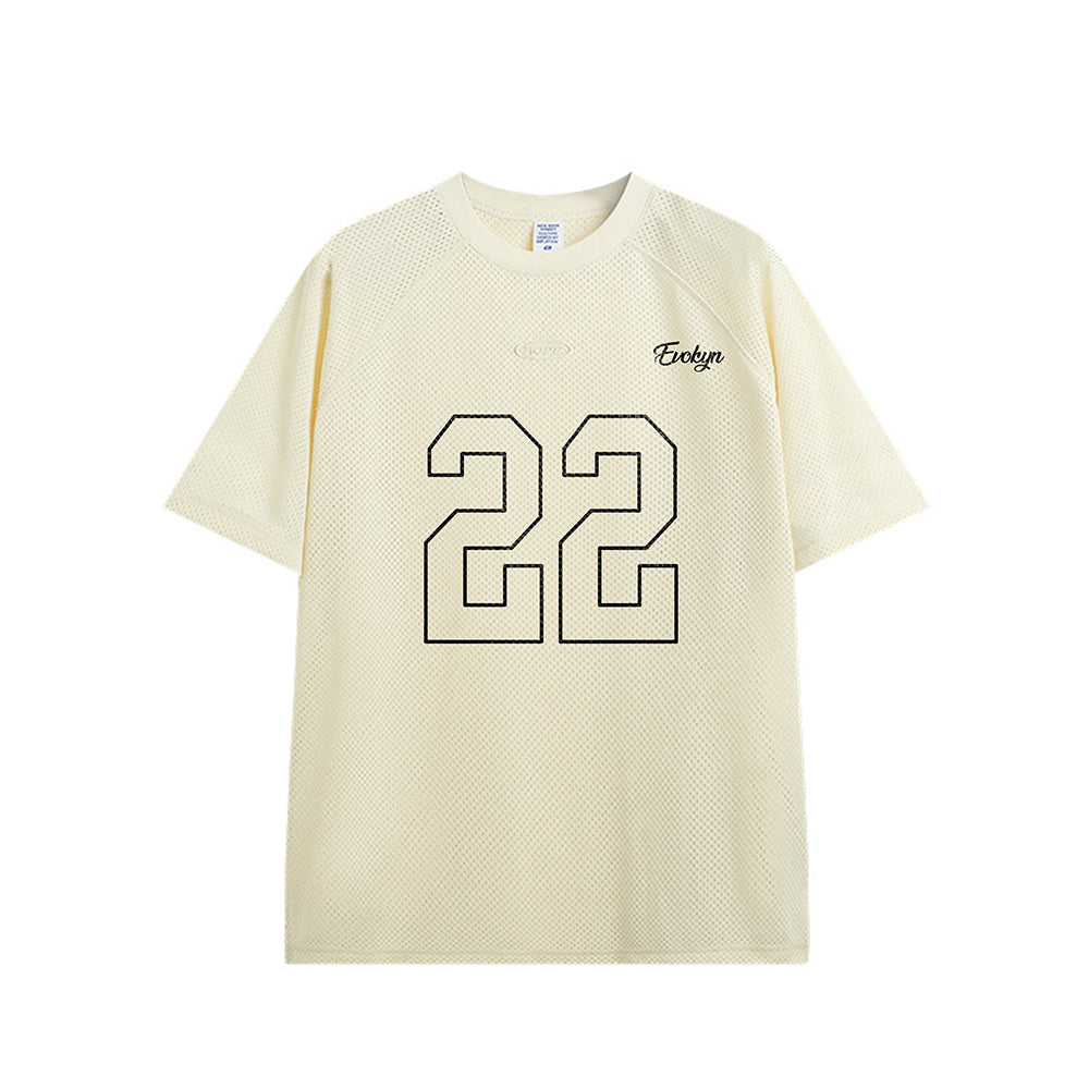 Evokyn 22 Jersey Mesh Print Tee