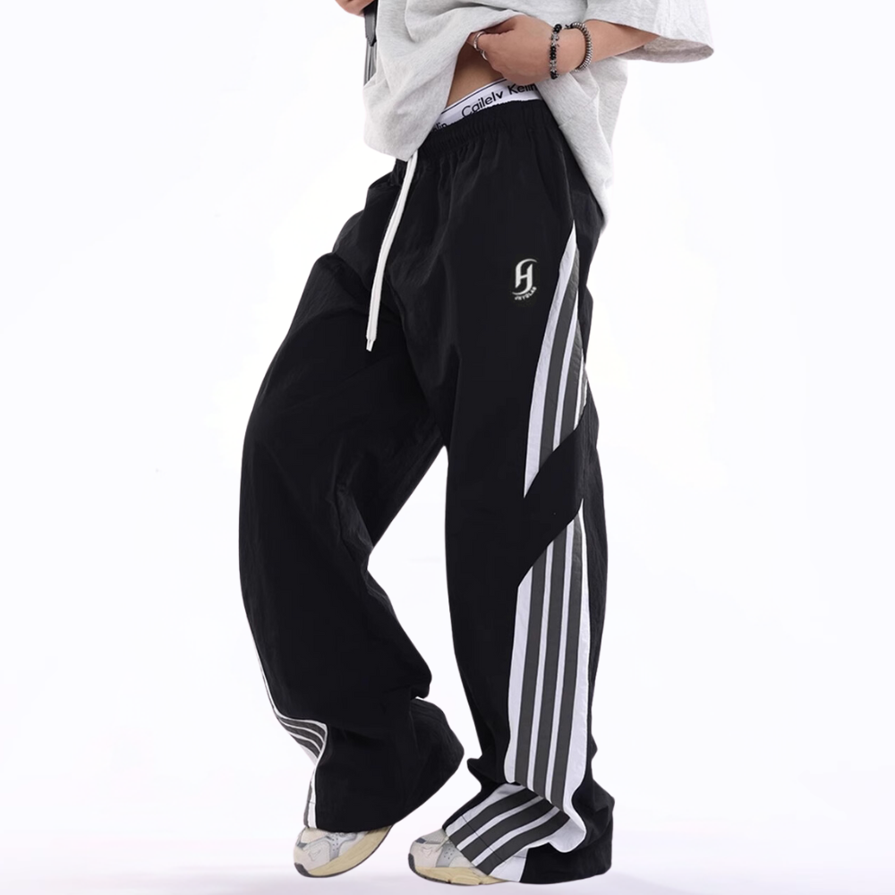 Side Stripe Tie Quick-Drying Sweatpants