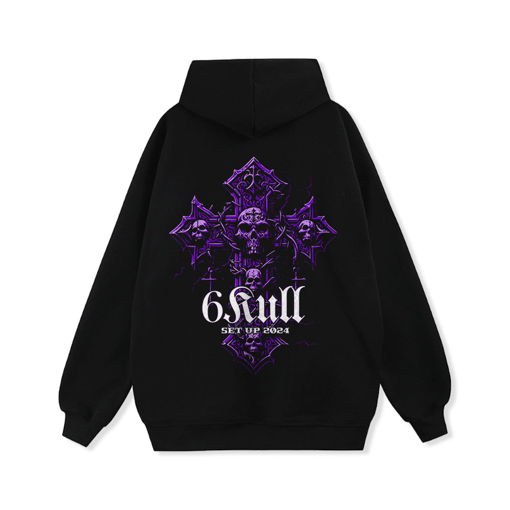 6Kull Cross Skull Ceremony Hoodie