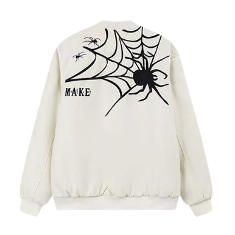 American Spider Web Embroidered Jacket