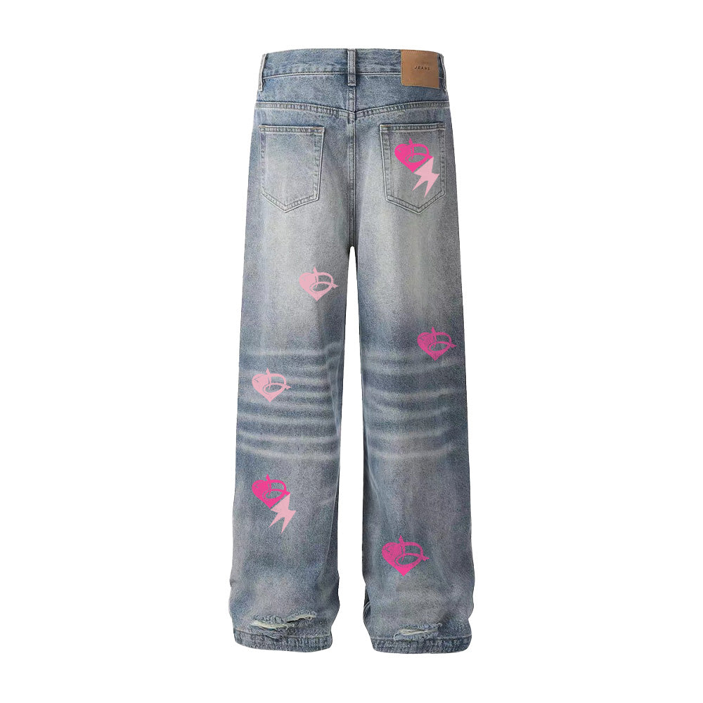 DF Blue Multi-element Design Jeans