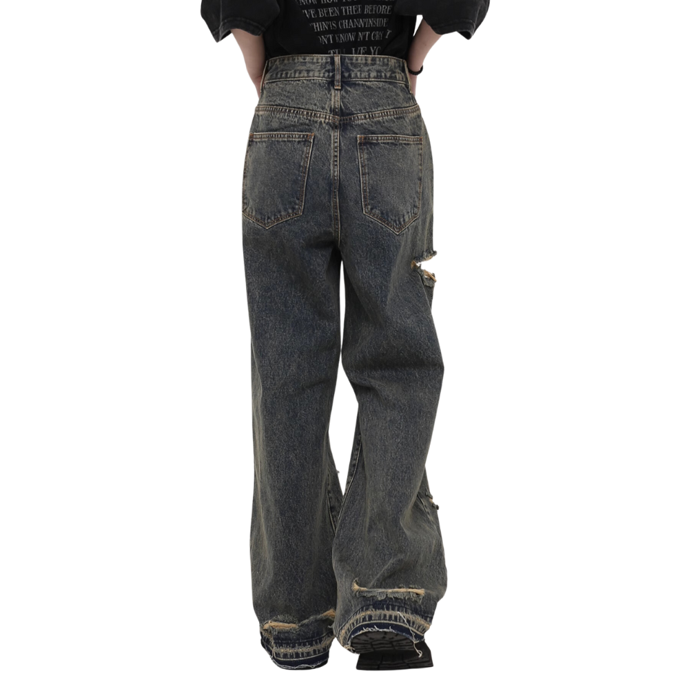 Classic Ripped Baggy Jeans