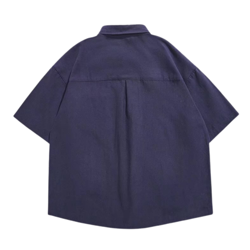 Japanese Embroidered Short Sleeve Shirt