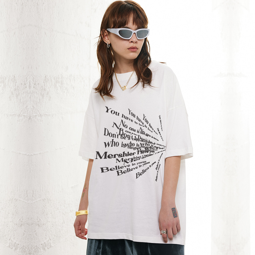 Classic Lettering Versatile T-Shirt