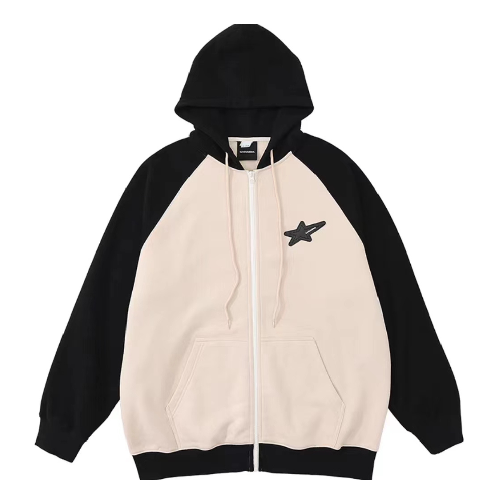American Color Block Raglan Hoodie