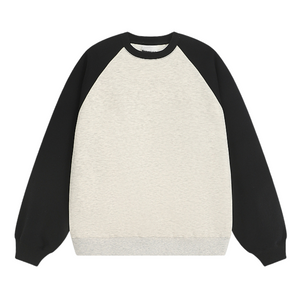 Solid Color Raglan Sweatshirt