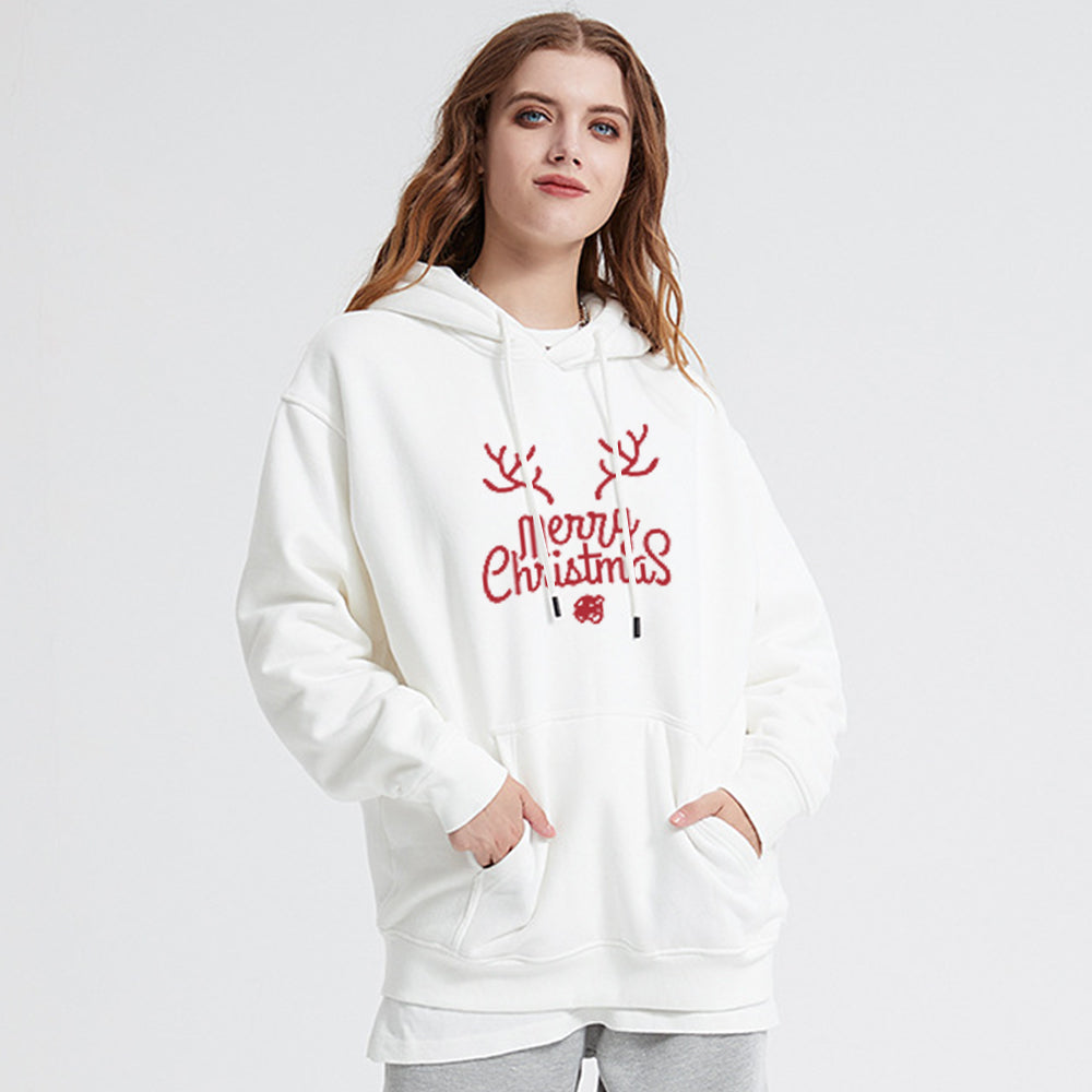 Casual Snowflake Elk Hoodie