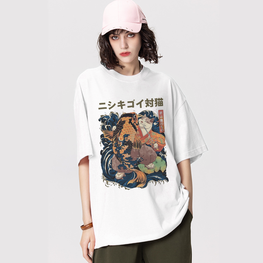 Japanese Koi Cat T-shirt – AokLok (Kclot)