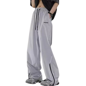 Striped Wide-Leg Quick-Drying Sweatpants