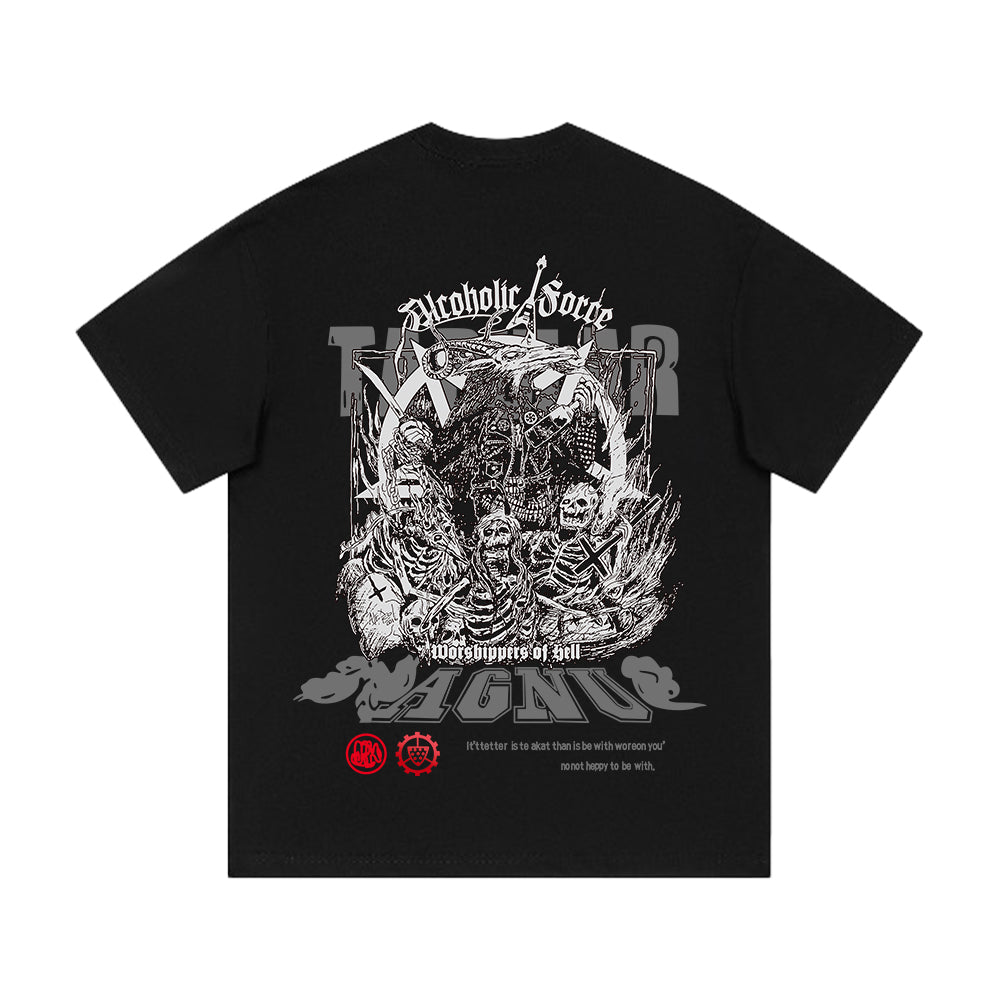 Crush Skull | Urban Hip Hop Skull Graphic T-shirt