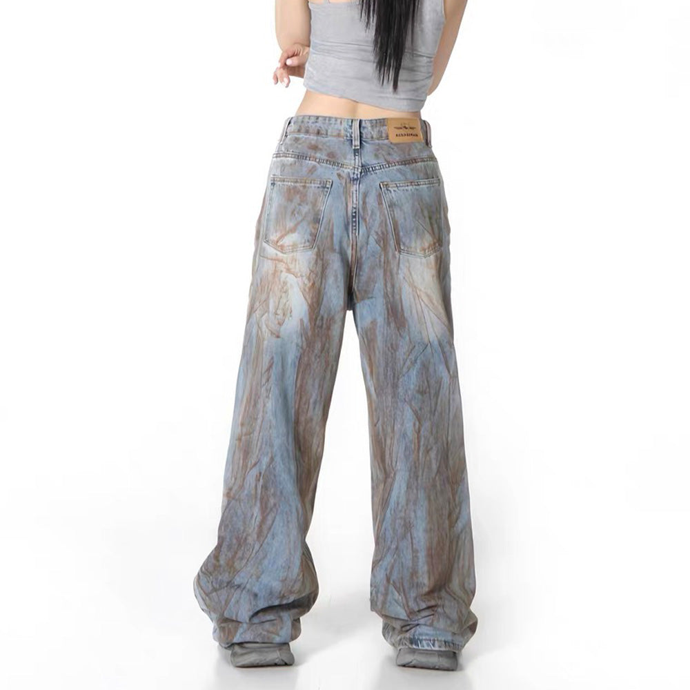 DF | High Street Retro Graffiti Jeans