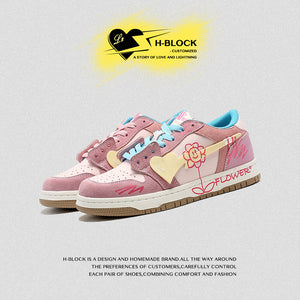 H-Block | Flower Totem Canvas Sneakers