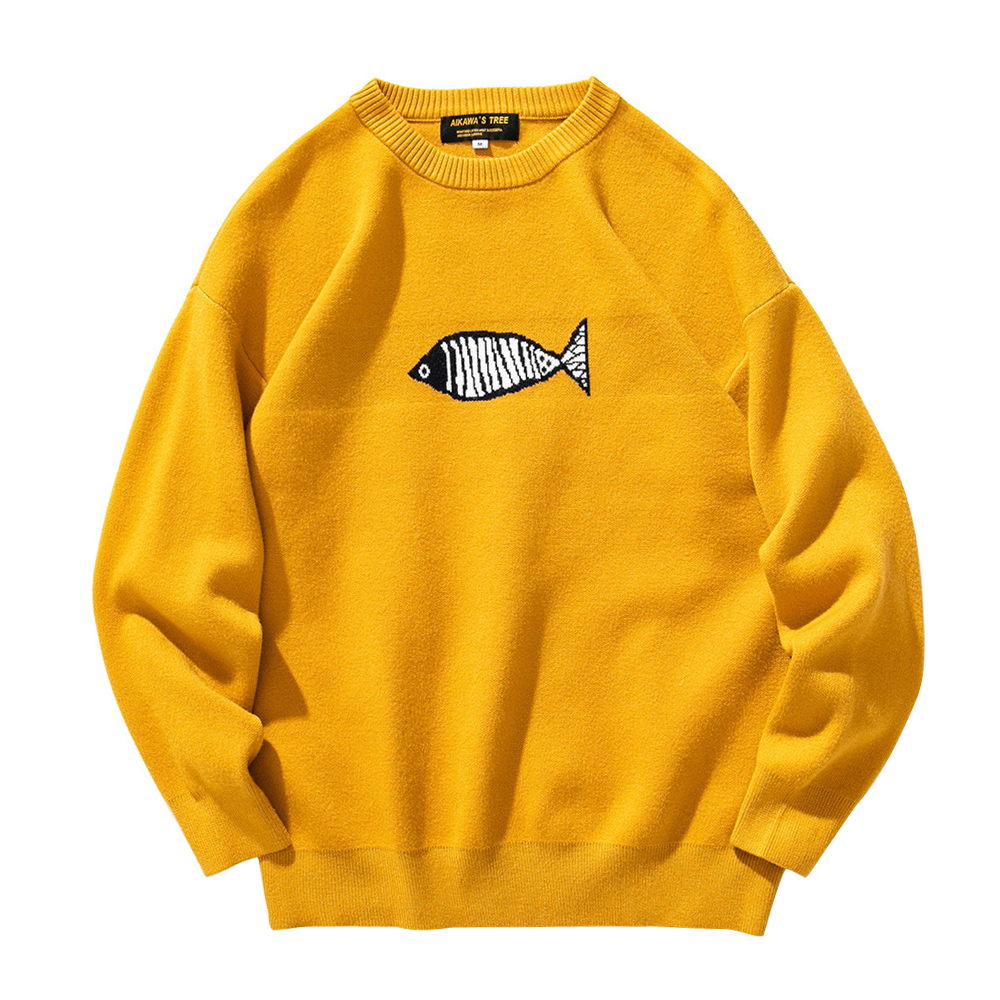 Simple Loose Fish Sweater