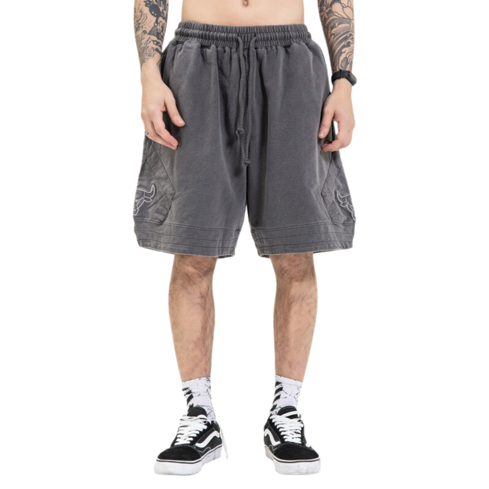 Casual Solid Color Embroidered Shorts