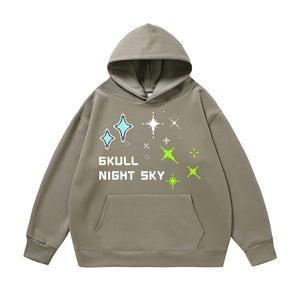 6Kull Stars In Night Sky Hoodie