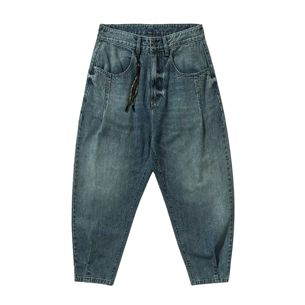 American Retro Multi-Fold Workwear Jeans