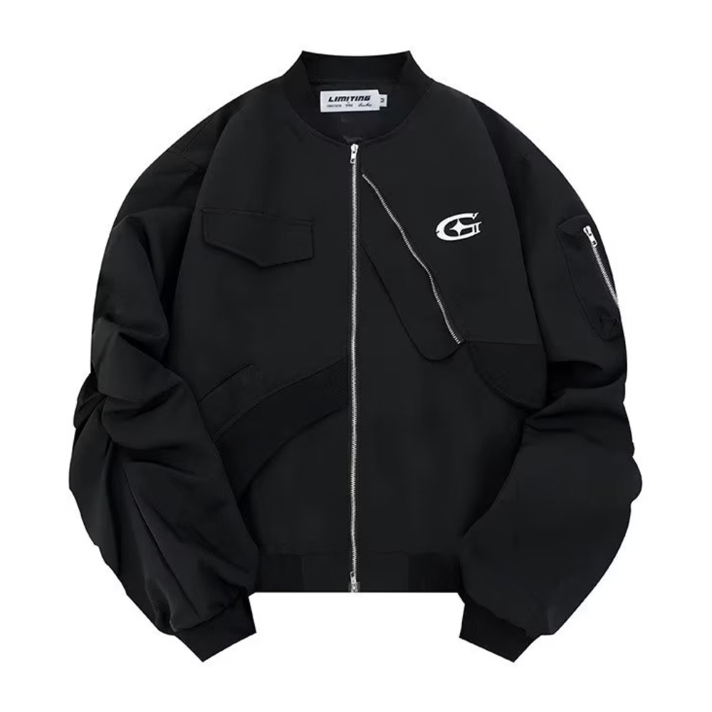 Vintage Irregular Pocket Design Jacket