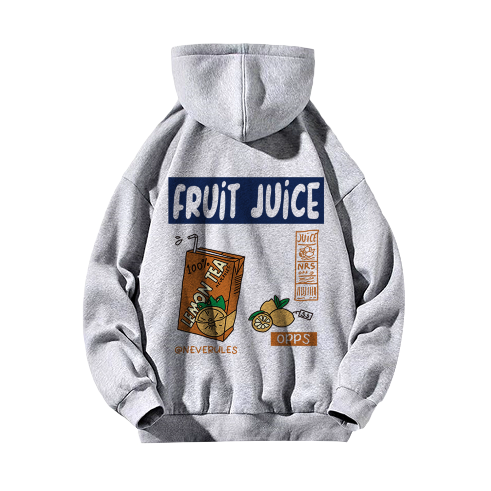 FRUIT JUICE Graphic Cotton Hoodie