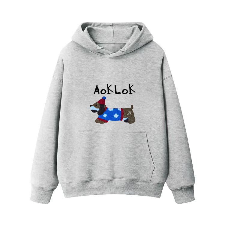 AG Embroidery Snowflake Dachshund Hoodie