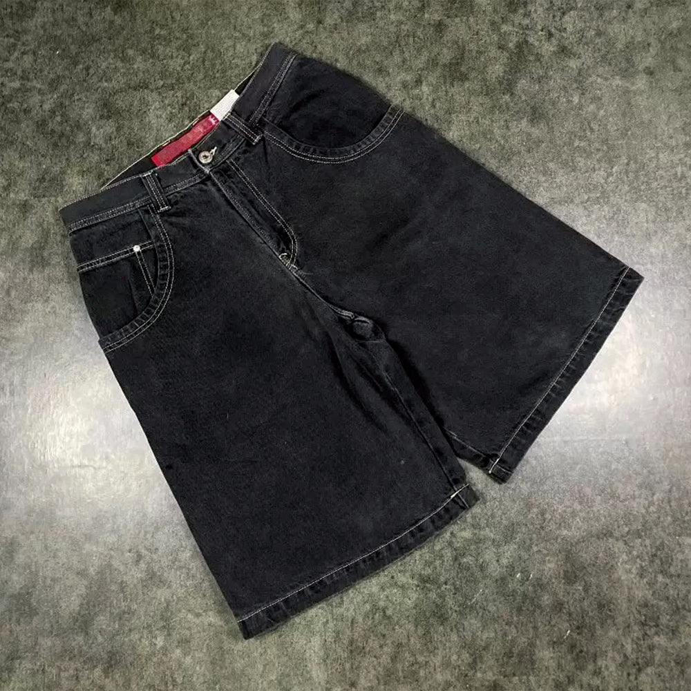 BAGGOUT White Skull Flame Jeans