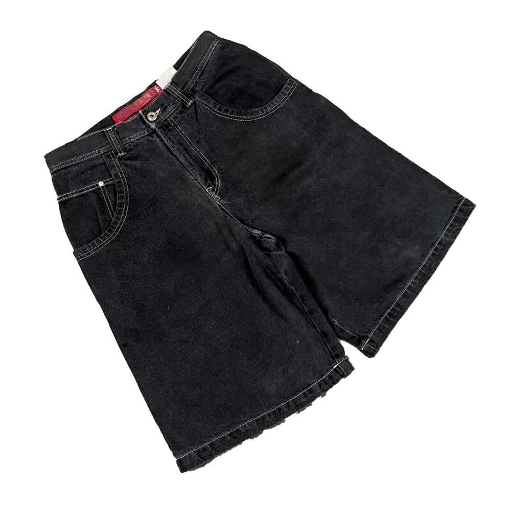 BAGGOUT White Skull Flame Jeans