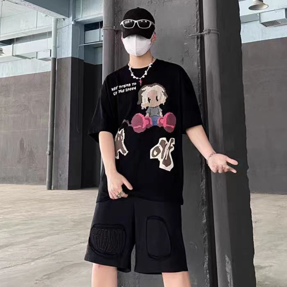 Urban Cartoon Boy Couple T-Shirt