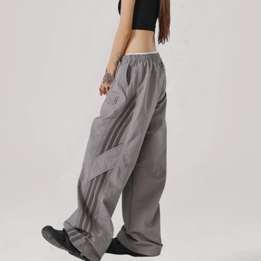 Side Stripe Tie Quick-Drying Sweatpants