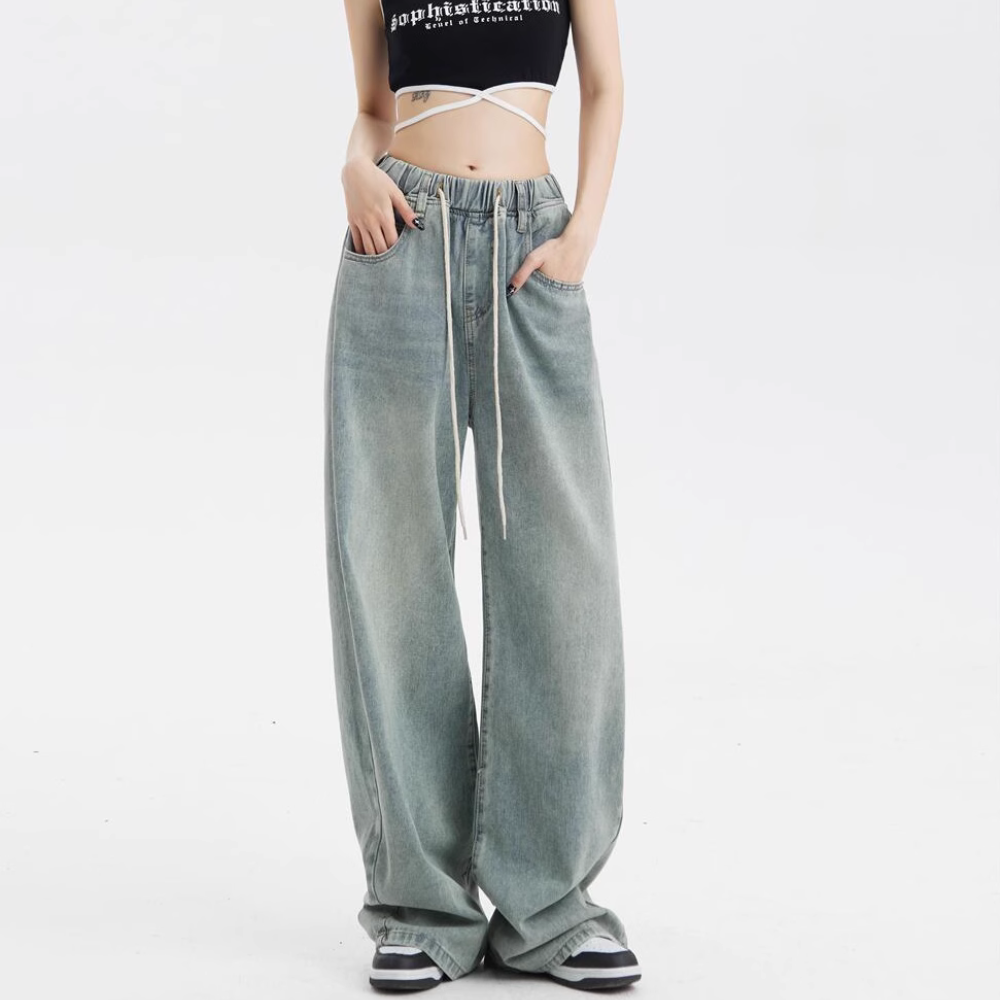 Women's Retro Loose Slim Jeans