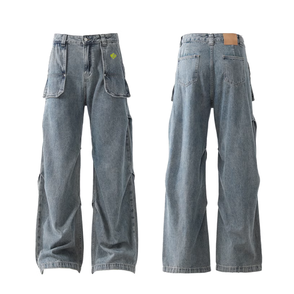 DF|Large Pockets Cargo Jeans