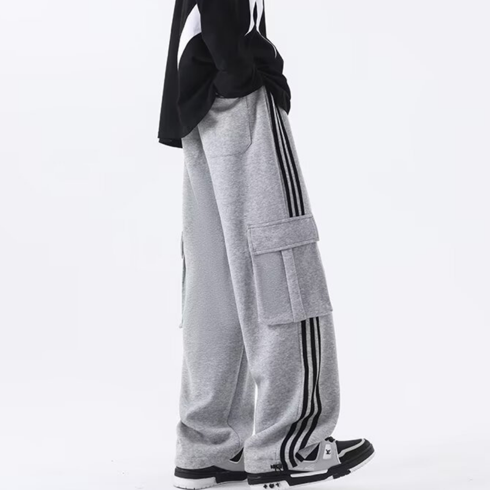 American Striped Web Pocket Sweatpants