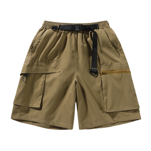 Functional Cargo Belt Shorts