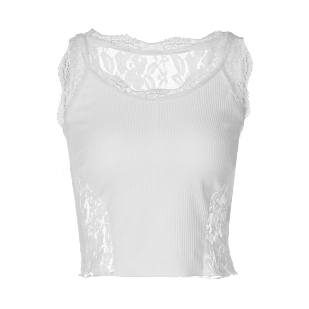 Women's Lace Panel Tank Top