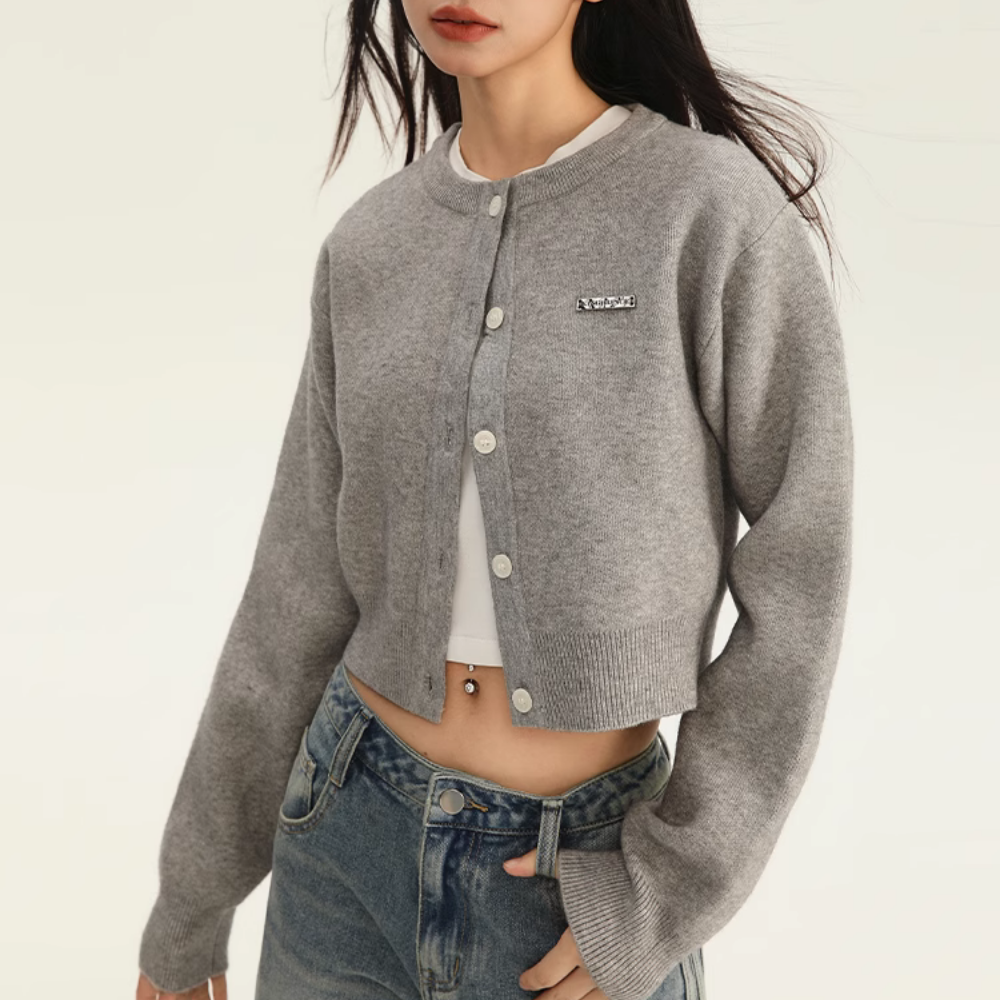 Women's  Preppy Versatile Knitted Cardigan