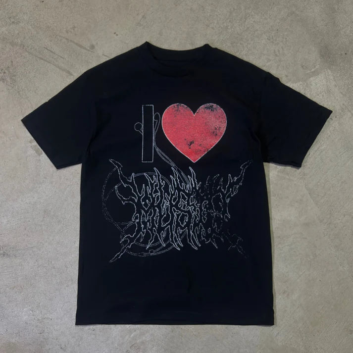 Unseen Echoes Love in Chaos Tee