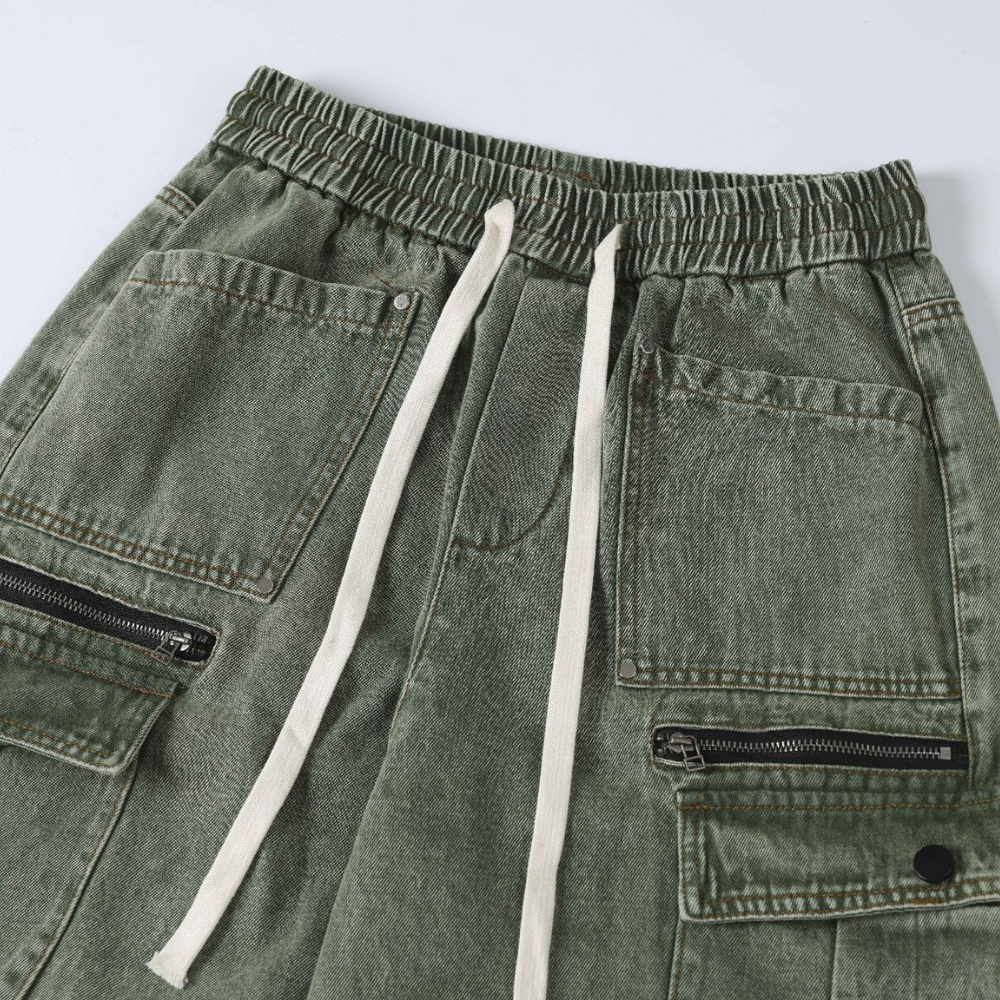 Retro Green Heavy Duty Jeans